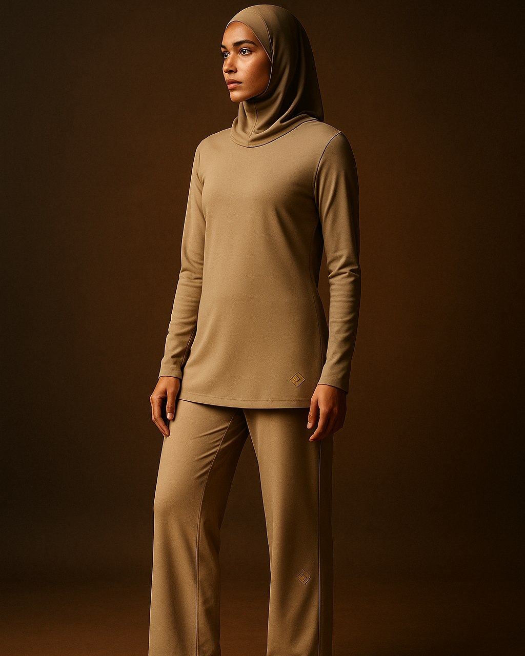 Desert Collection — warm earthy modest activewear in bone, sand and clay