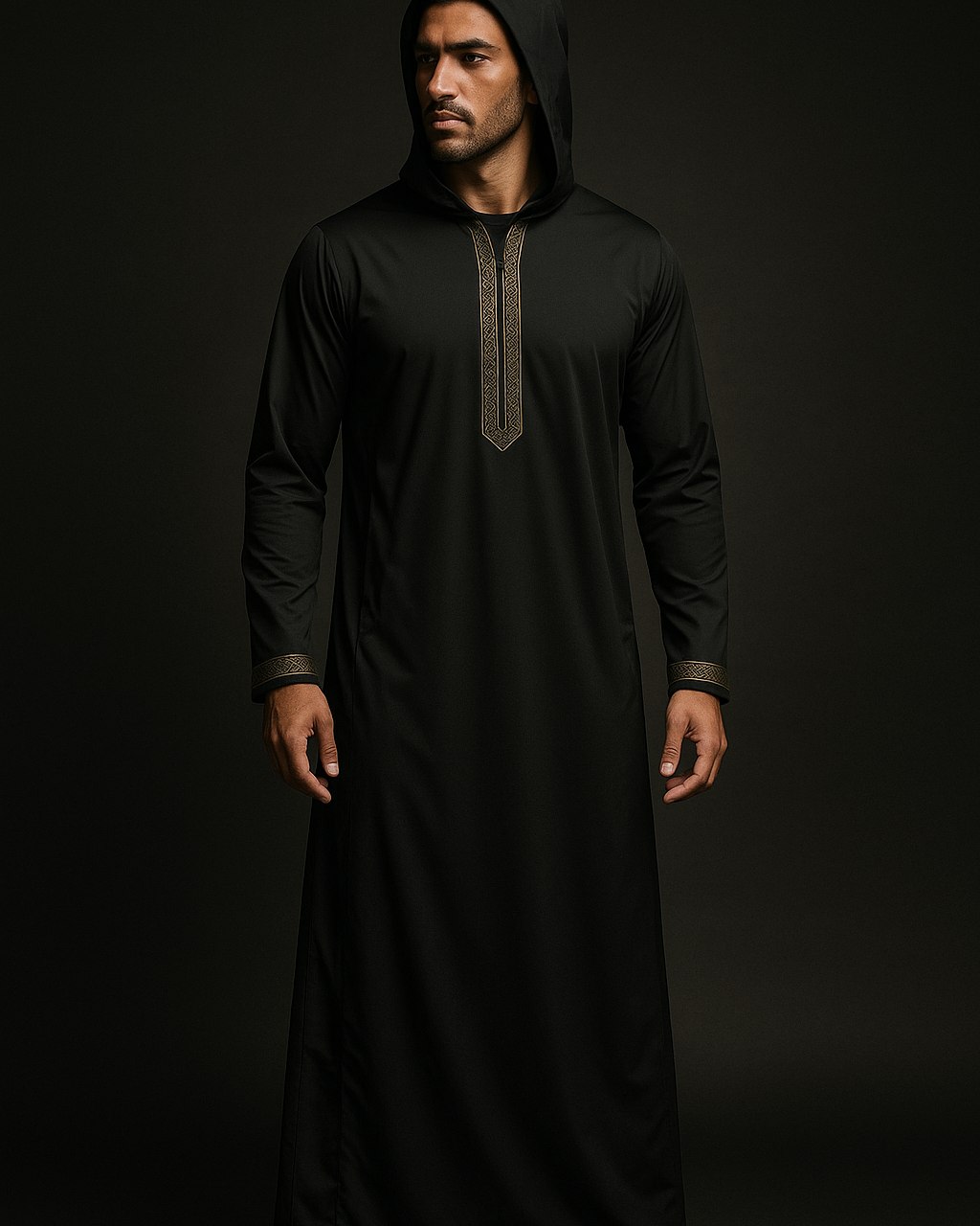 Hooded Djellaba — lightweight technical robe