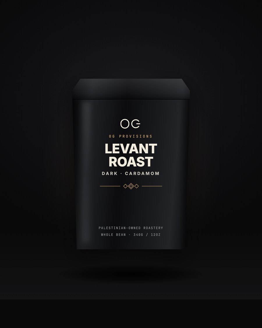0G Provisions Levant Roast — arabica with cardamom, matte black pouch