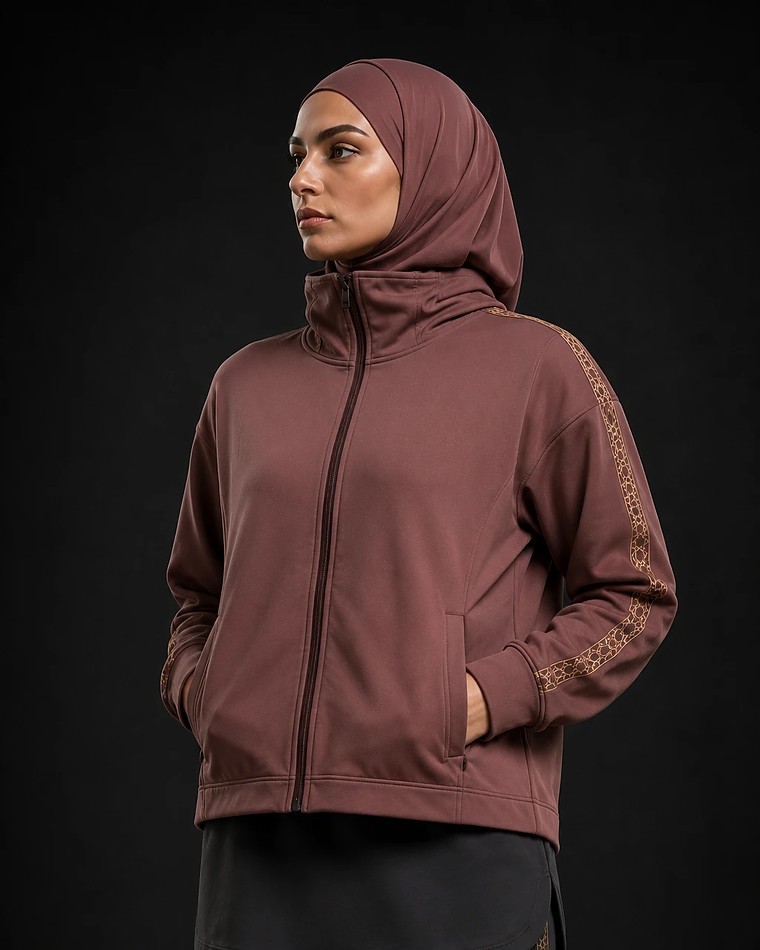 Cropped Jacket — structured modest jacket