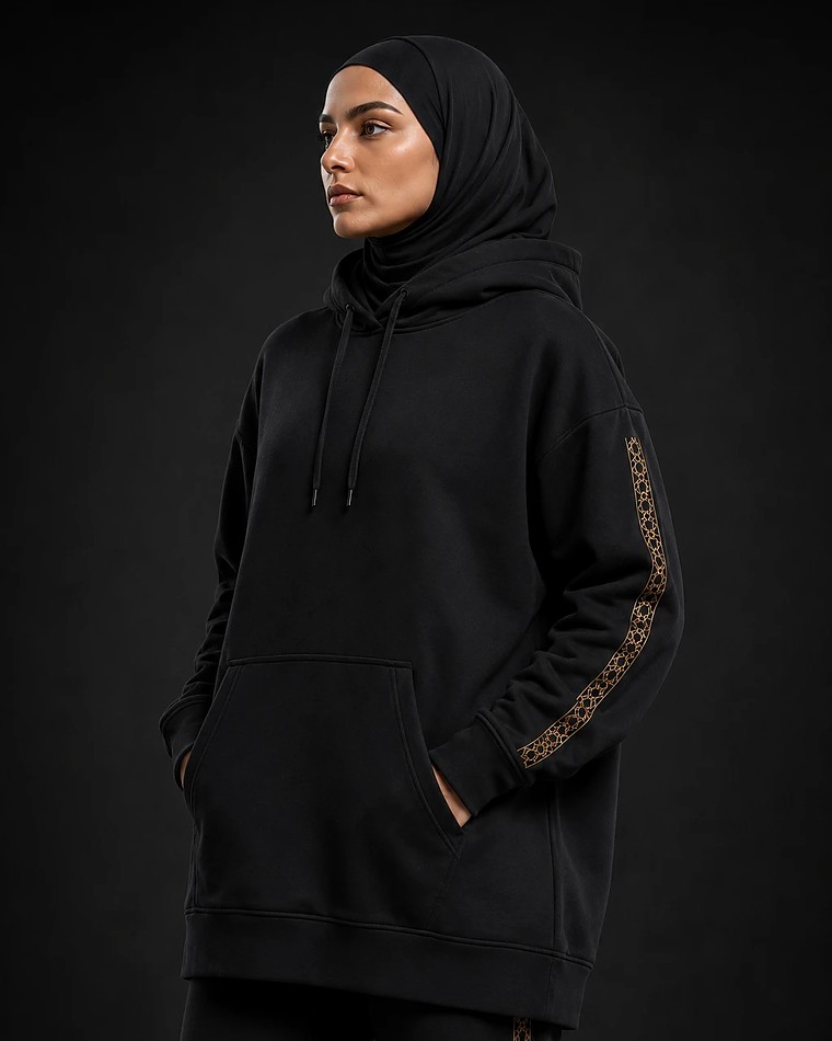 Oversized Hoodie — modest longline performance hoodie