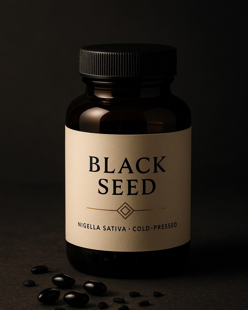 Black seed oil capsules — cold-pressed Nigella sativa